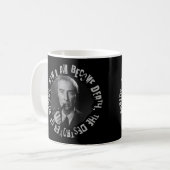 Robert Oppenheimer Quote - Destroyer of Worlds Kaffeetasse (Vorderseite Links)