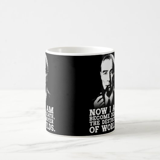 Robert Oppenheimer Quote Kaffeetasse (Mittel)