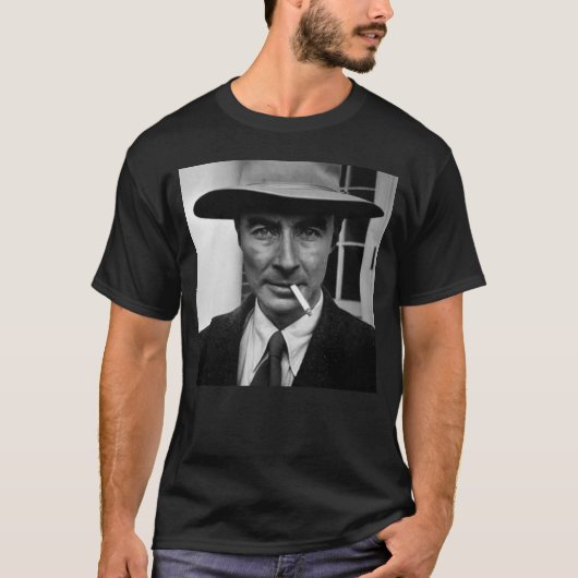 Robert Oppenheimer Smoking Photo T-Shirt (Vorderseite)