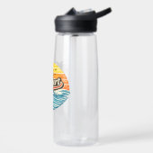 Robert Retro-Sonnenuntergang-Name-Design Trinkflasche (Links)