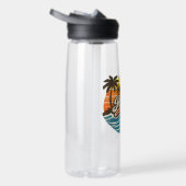 Robert Retro-Sonnenuntergang-Name-Design Trinkflasche (Rechts)