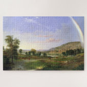 Robert S. Duncanson Landscape mit Rainbow Poster Puzzle (Horizontal)