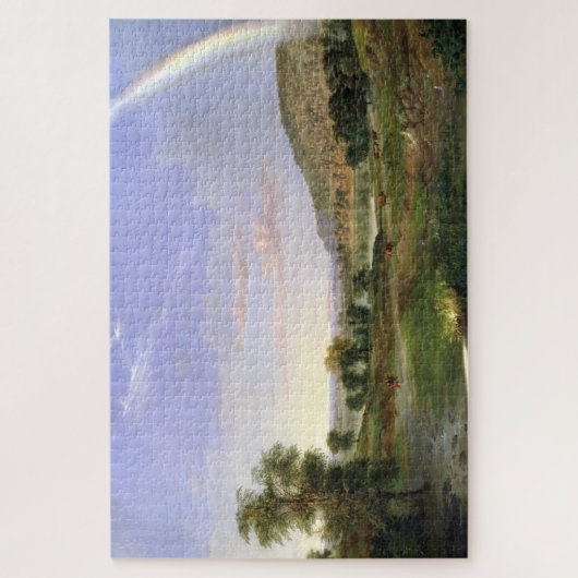 Robert S. Duncanson Landscape mit Rainbow Poster Puzzle (Vertikal)