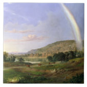Robert S. Duncanson Landscape mit Regenbogengestec Fliese (Vorderseite)