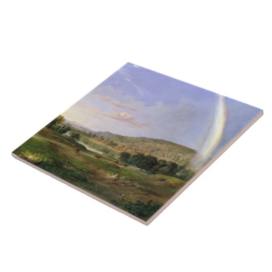 Robert S. Duncanson Landscape mit Regenbogengestec Fliese (Seite)
