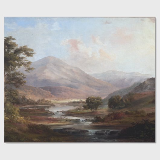 Robert S. Duncanson Scottish Landschaft Geschenkpapier (Flach)