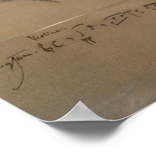 Robert Schumann 1853 Poster (Ecke)