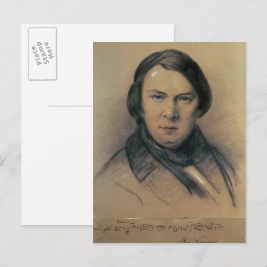 Robert Schumann 1853 Postkarte (Vorne/Hinten)