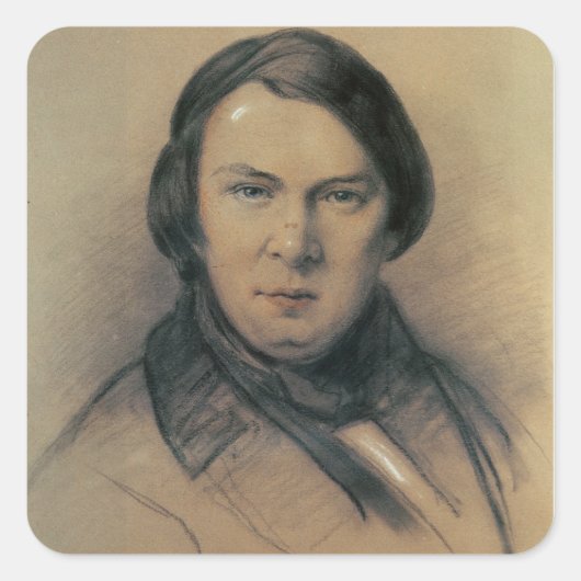 Robert Schumann 1853 Quadratischer Aufkleber (Vorderseite)
