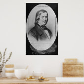 Robert Schumann graviert aus einem Foto Poster (Küche)