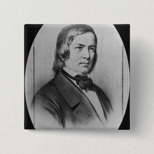 Robert Schumann gravierte von einer Fotografie Button (Vorderseite)