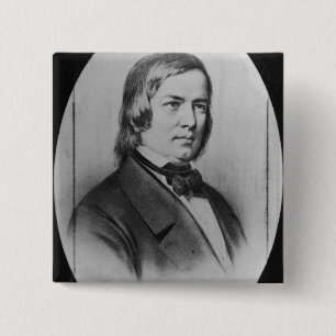 Robert Schumann gravierte von einer Fotografie Button