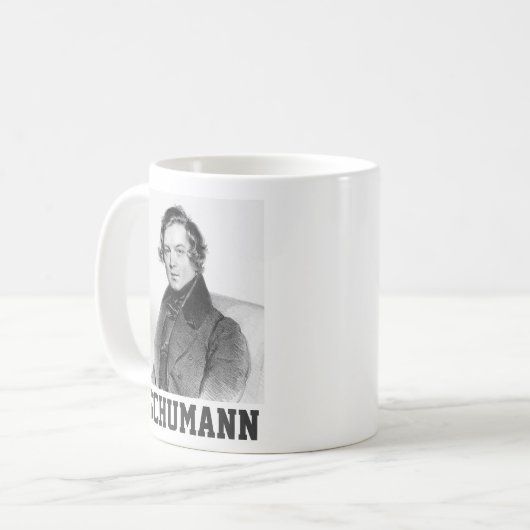 Robert Schumann Kaffeetasse (Vorderseite Links)