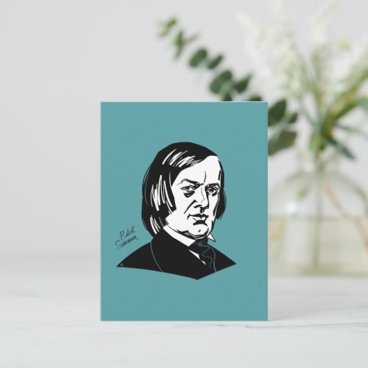 Robert Schumann Postkarte (Stehend Vorderseite)