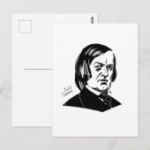 Robert Schumann Postkarte (Vorne/Hinten)