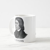 Robert Schumann, schwarz Kaffeetasse (Vorderseite Links)