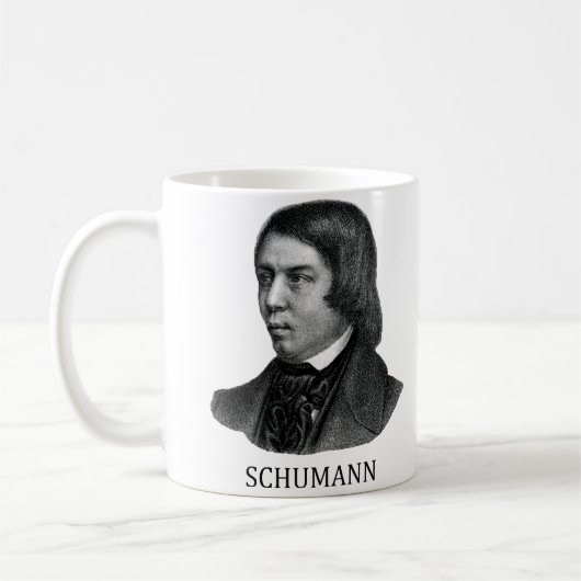 Robert Schumann, schwarz Kaffeetasse (Links)