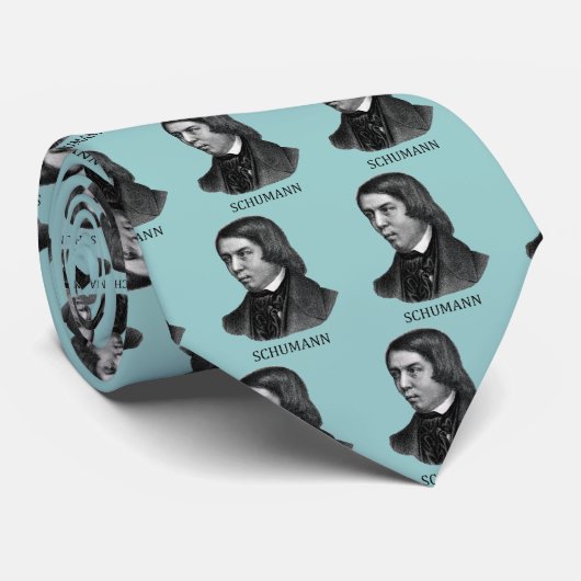 Robert Schumann, Schwarzes Krawatte (Gerollt)