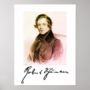 Robert Schumann / Signatur Poster