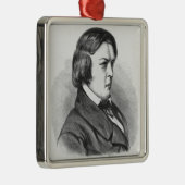 Robert Schumann Silbernes Ornament (Rechts)