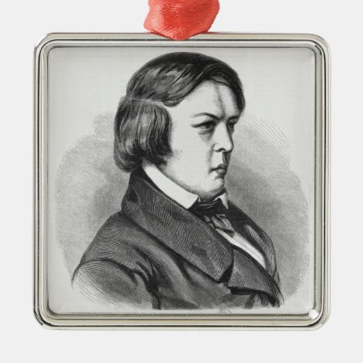 Robert Schumann Silbernes Ornament (Vorne)