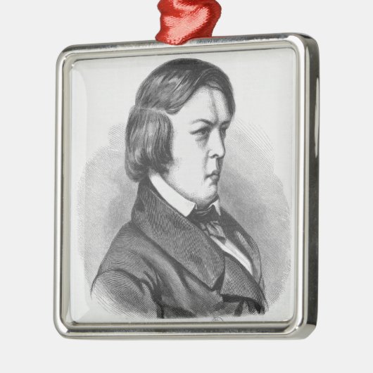 Robert Schumann Silbernes Ornament (Links)