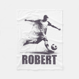 Robert Soccer Boys Personalized First Name Robert Fleecedecke