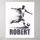 Robert Soccer Boys Personalized First Name Robert  Poster (Vorne)