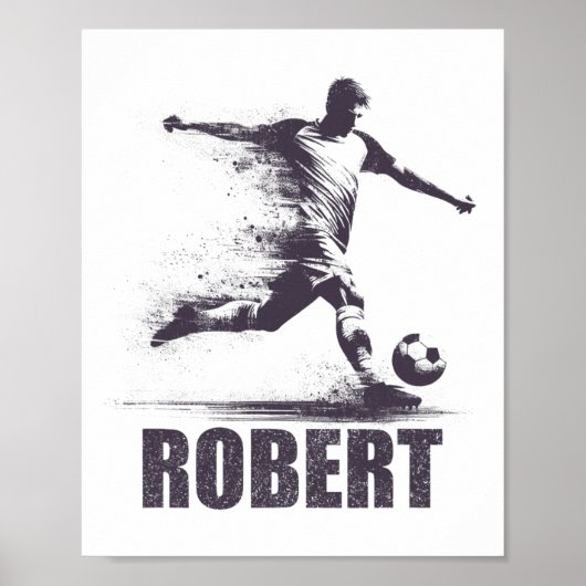 Robert Soccer Boys Personalized First Name Robert  Poster (Vorne)