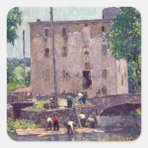 Robert Spencer repariert die Brücke Quadratischer Aufkleber