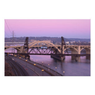 Robert Street Bridge in Dusk Fotodruck