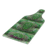 ROBERT ~ TASTY! ~ Green Maroon Fraktal Schneidebrett (Ecke)