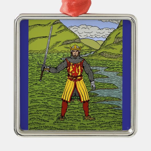 Robert the Bruce Ornament Aus Metall (Vorne)