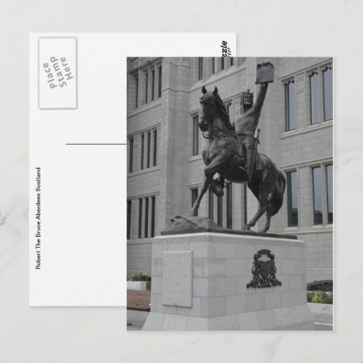 Robert The Bruce Postkarte (Vorne/Hinten)