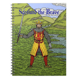 Robert the Bruce Scotland the Brave Notizblock