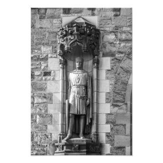 Robert-the-Bruce-Statue auf der Burg Edinburgh Fotodruck
