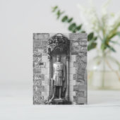 Robert-the-Bruce-Statue auf der Burg Edinburgh Postkarte (Stehend Vorderseite)