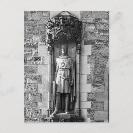 Robert-the-Bruce-Statue auf der Burg Edinburgh Postkarte (Vorderseite)