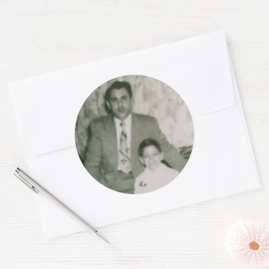 Robert & Unc Runder Aufkleber (Umschlag)