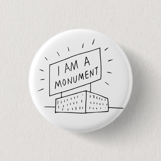 Robert Venturi bin ich ein Monument-Knopf Button (Vorderseite)