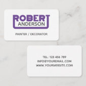 Robert Visitenkarte (Vorne/Hinten)