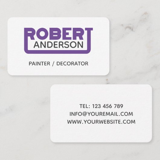 Robert Visitenkarte (Vorne/Hinten)