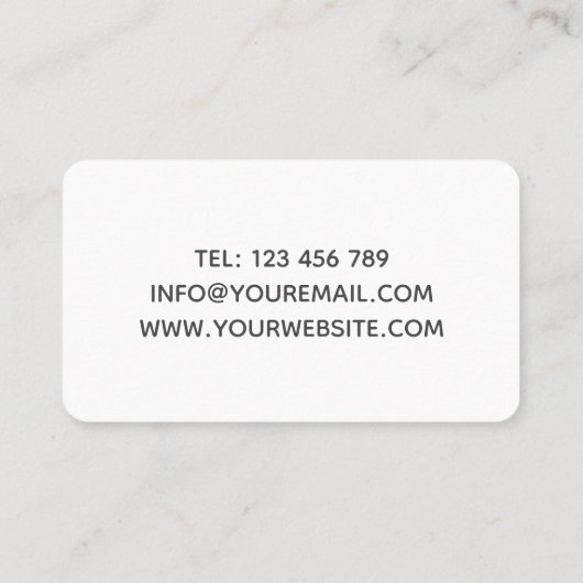 Robert Visitenkarte (Rückseite)