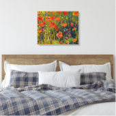 Robert Vonnoh Poppies Leinwanddruck (Insitu (Schlafzimmer))