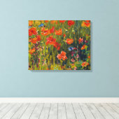Robert Vonnoh Poppies Leinwanddruck (Insitu (Holzboden))