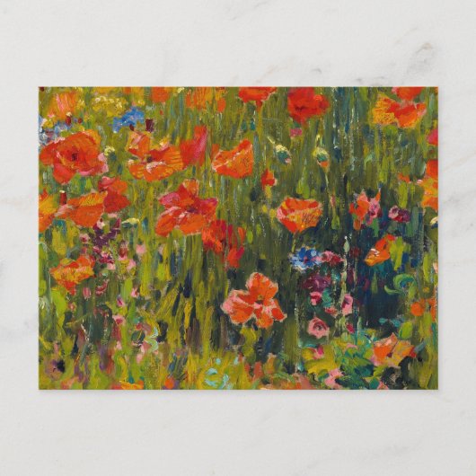 Robert Vonnoh Poppies Postkarte (Vorderseite)