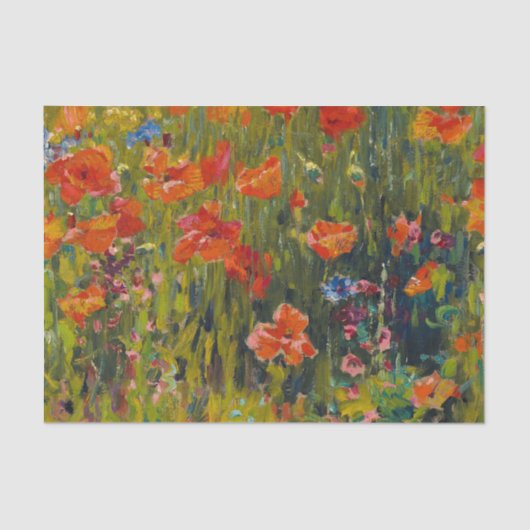Robert Vonnoh Poppies Seidenpapier (Vorderseite)