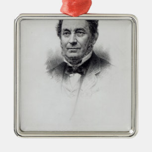 Robert Wilhelm Bunsen, graviert durch C.H Jeens Ornament Aus Metall