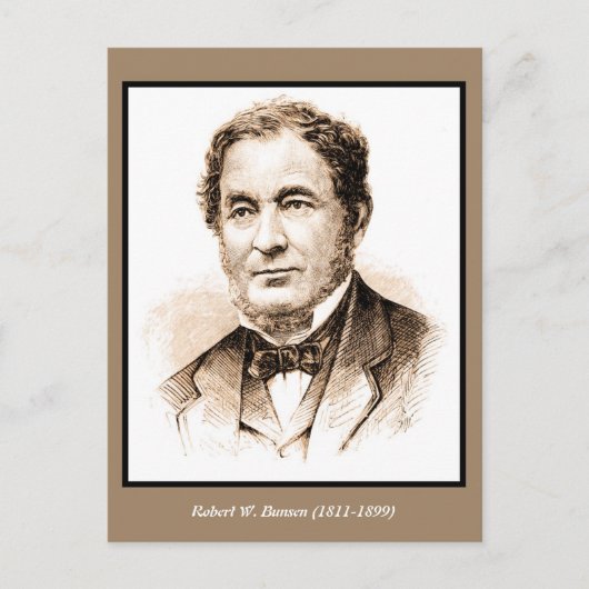 Robert Wilhelm Bunsen Postkarte (Vorderseite)
