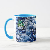 ROBERT ~ Zany Bubbles 3D ~ Blues ~ Tasse (Links)